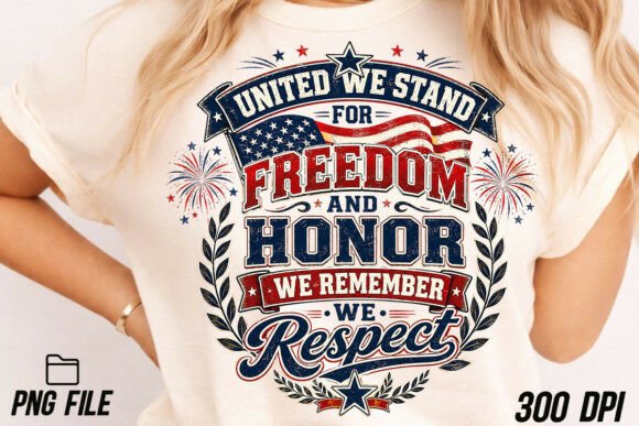 Celebrate with United We Stand 4th of July PNG