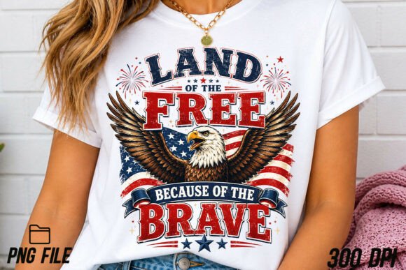 Eagle Land the Free PNG: A Design Asset for Patriotic Projects