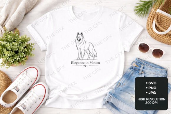 Elegance in Motion: The German Shepherd SVG for Modern Design