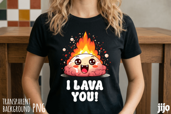 Lava Love Cute Valentine PNG: A Design Asset for Modern Creators