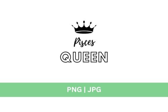 Pisces Queen Graphic: Instant Downloads for Creative Projects
